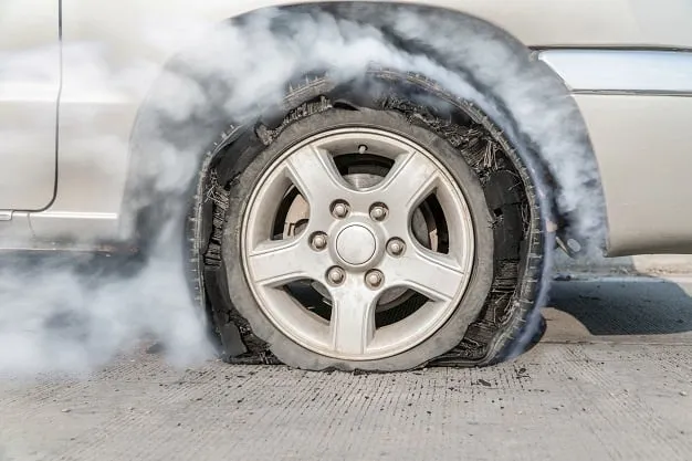 tire burst