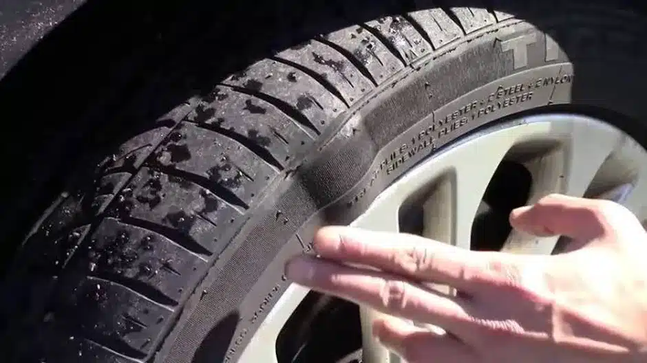 small bubble in tire